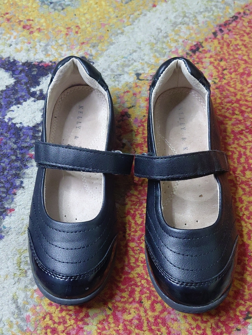 Kelly & Katie Black Girls Mary Jane Dress Shoes